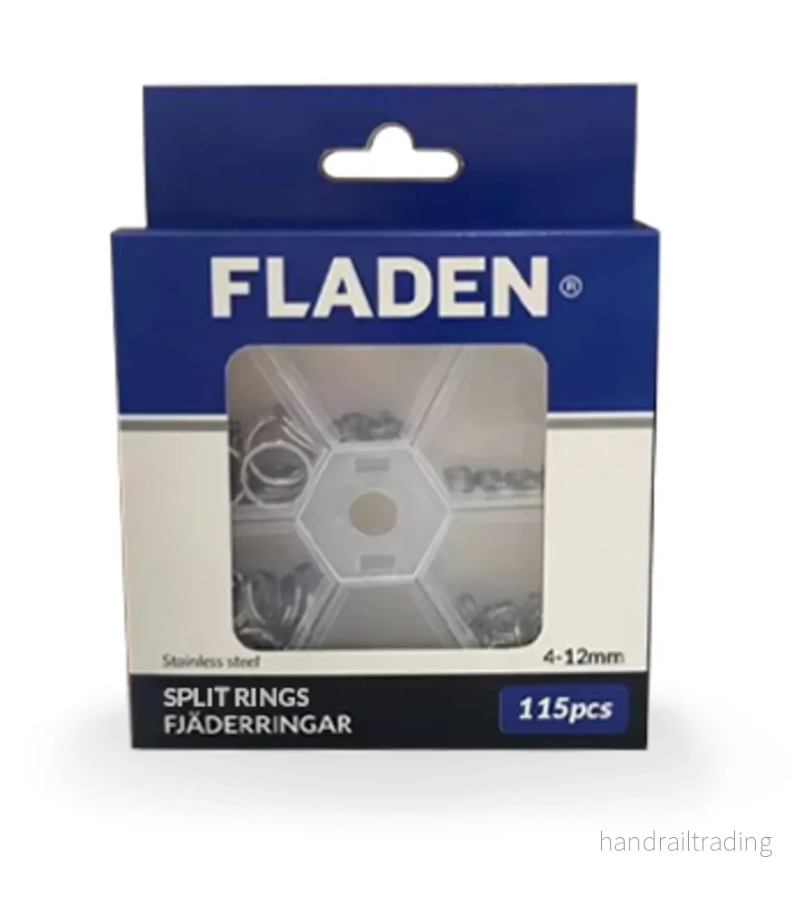 Split rings dispenser 115pcs 4-12mm