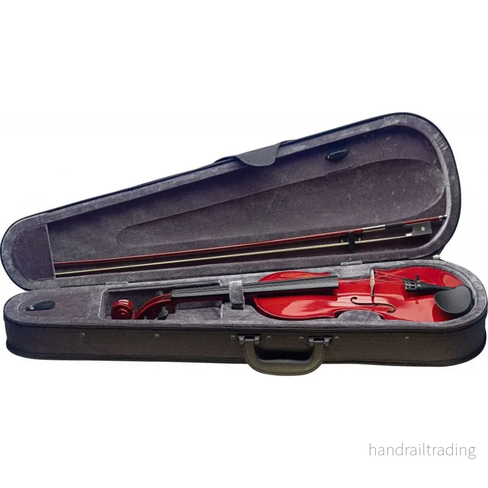 VN4/4-TR 4/4 Violin Solid Maple/Soft case Trans Red - Bild 2