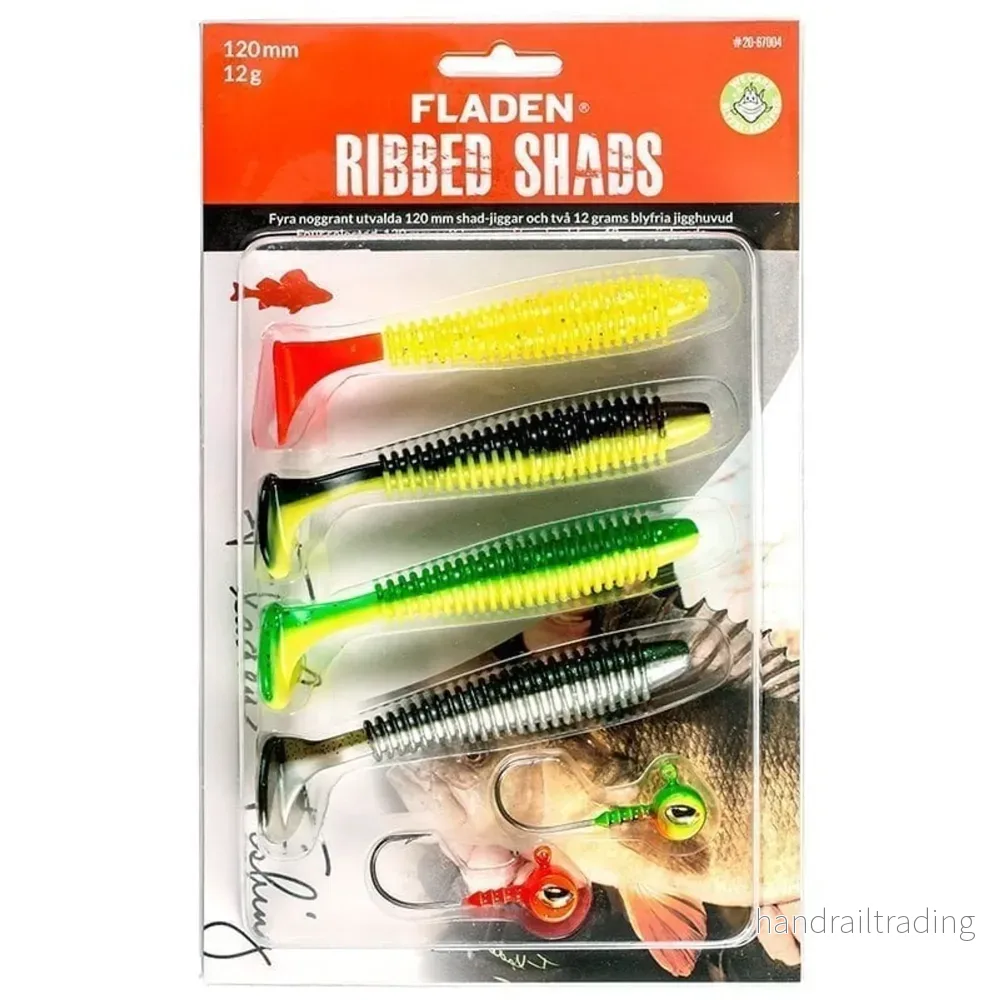 Jiggsortering ribbed shad 80-120mm - Bild 3
