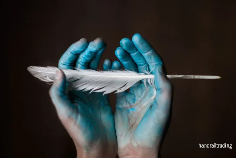 Jessica Lindgren Wu, Blue feather, Art photo Jessica Lindgren Wu, Blue feather, Art photo