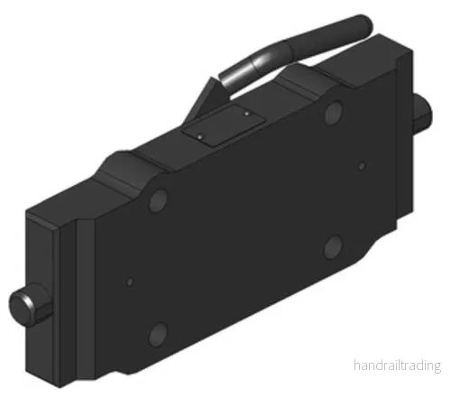 Adapterplatta för montage i stege 330x32mm till fläns 160×100 M20 från Scharmüller