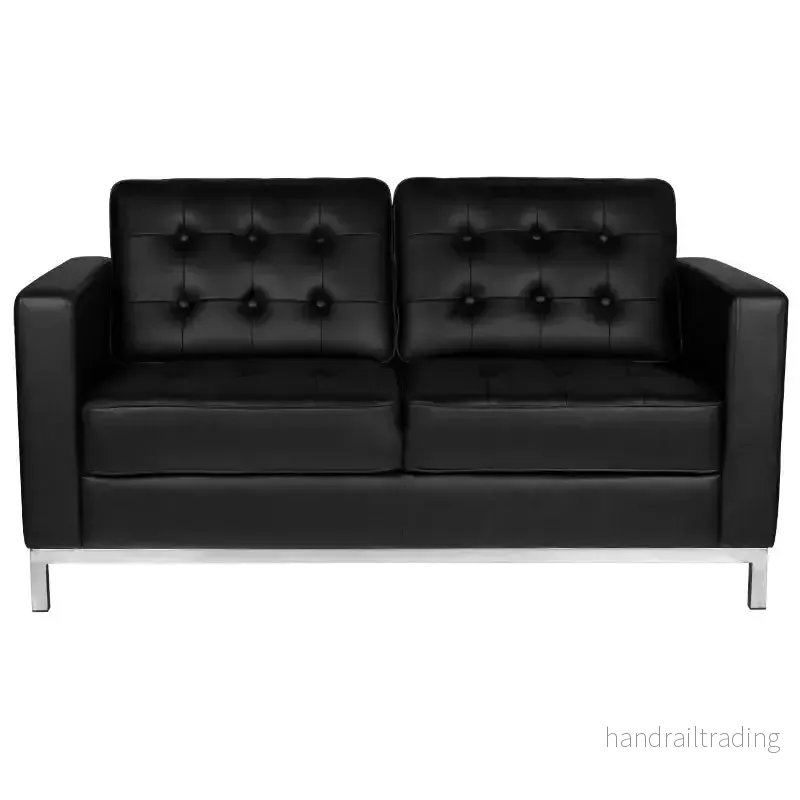 Gabbiano BM18019 – svart 2-sitssoffa för väntrum - Bild 2