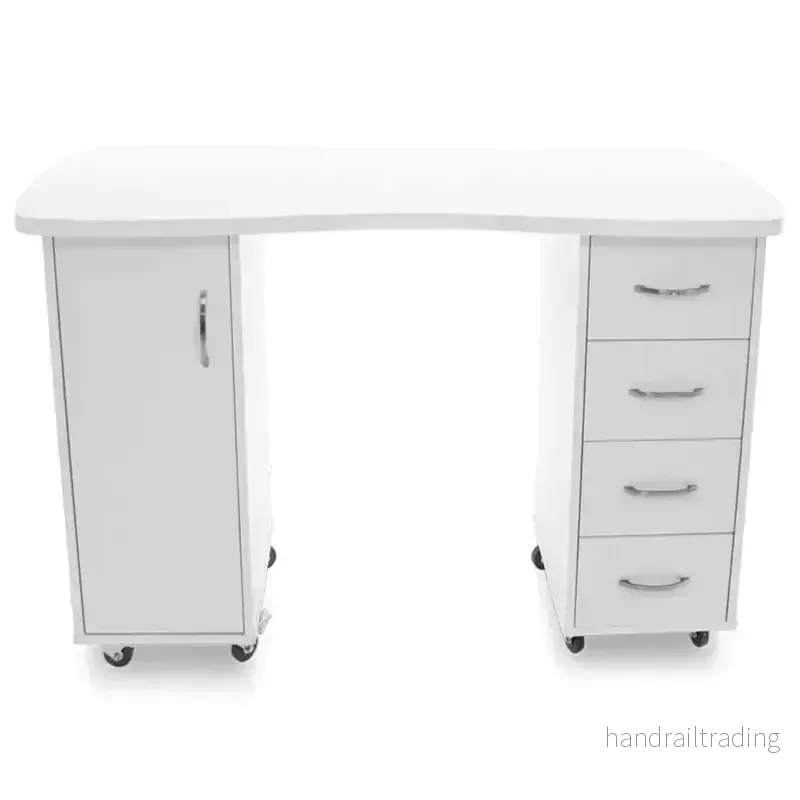 Desk 2027 white two cabinets