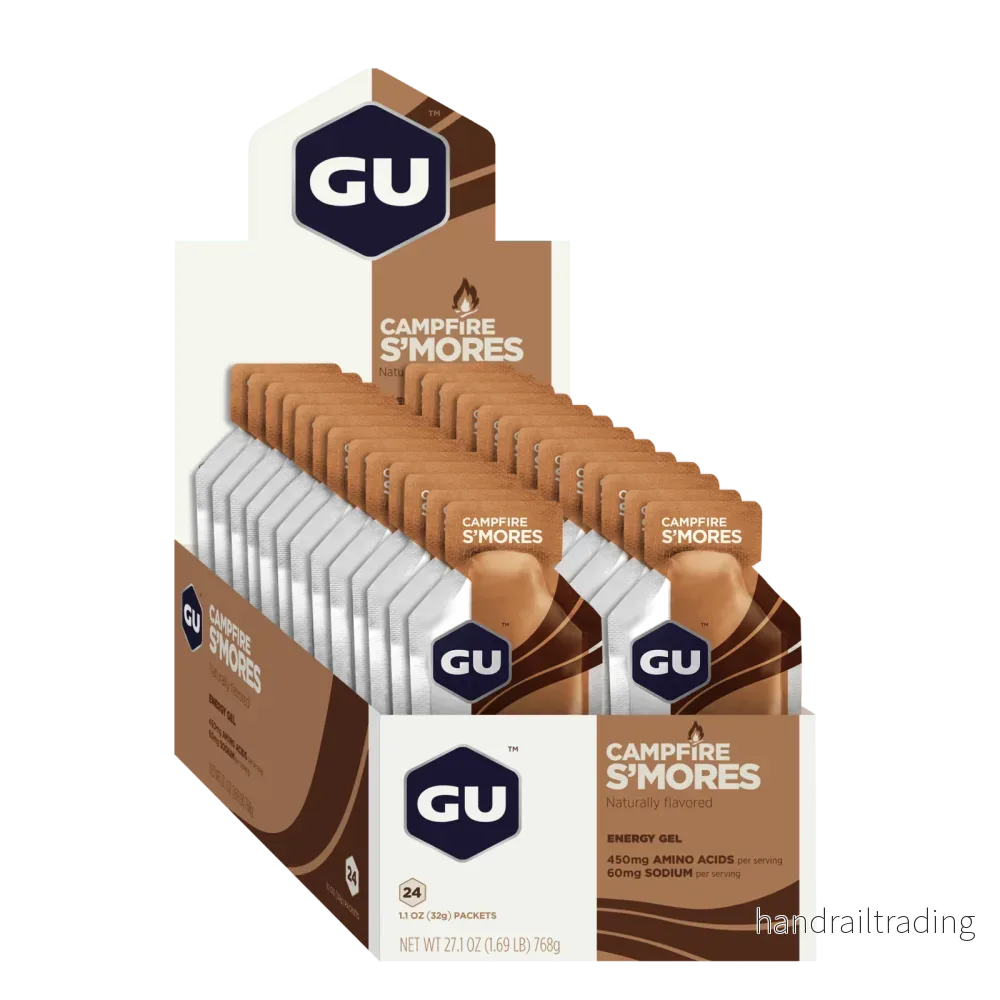 GU Energy Energigel Campfire S’mores (24 x 32 g)