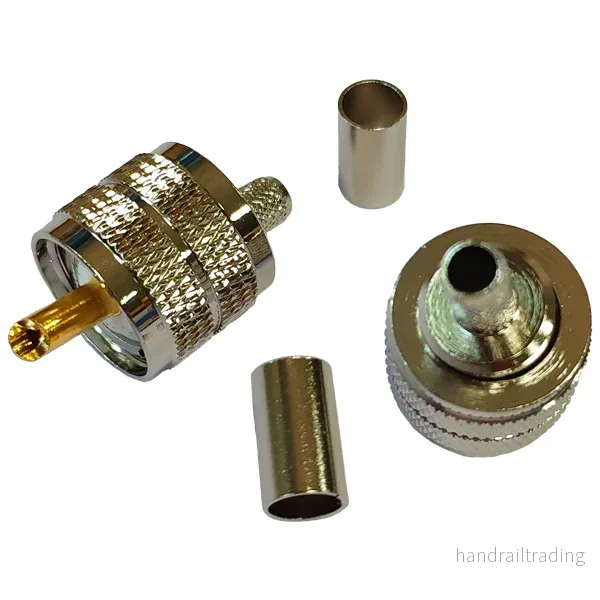 1852 VHF-kontakt PL259 för RG8X-kabel, crimp, 2-pack 1852 VHF-kontakt PL259 för RG8X-kabel, crimp, 2-pack