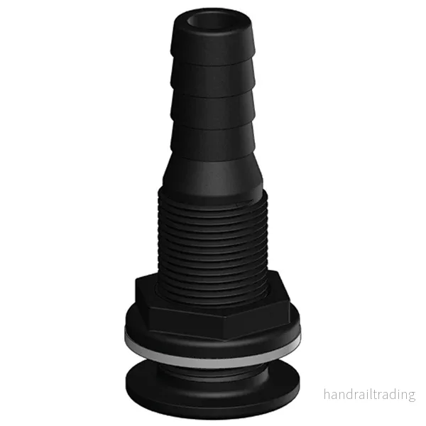 Trudesign Genomföring komposit svart 1/2" -13mm