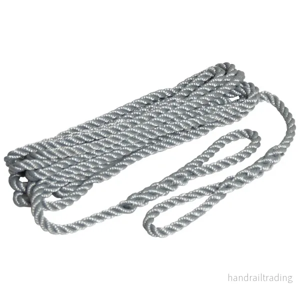 Robline fendertlina grå 3-slagen 2-pack 8mm x 2m Robline fendertlina grå 3-slagen 2-pack 8mm x 2m