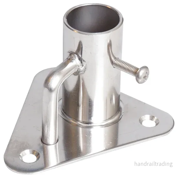 Fot till stötta trekantig 90° Ø25,4mm Bas 85 x 85mm Fot till stötta trekantig 90° Ø25,4mm Bas 85 x 85mm