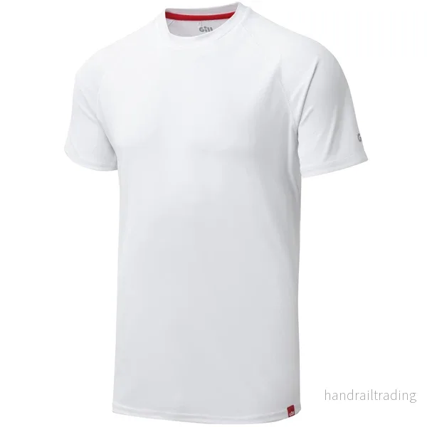 Gill UV010 Herr UV Tec T-Shirt Vit Str S