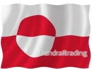 Båtflagga Grönland 50 cm