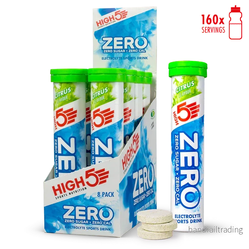 High5 Electrolyte tabs ZERO Citrus (8×20 tabs) High5 Electrolyte tabs ZERO Citrus (8×20 tabs)