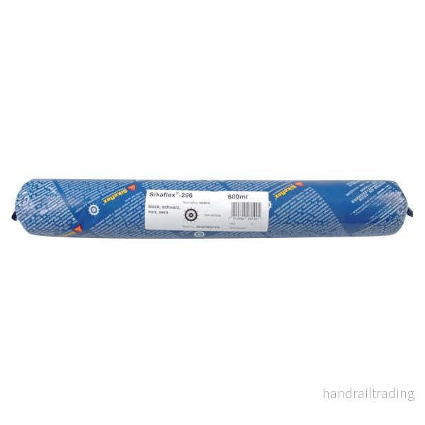 Sikaflex 296 svart, tub 600 ml.