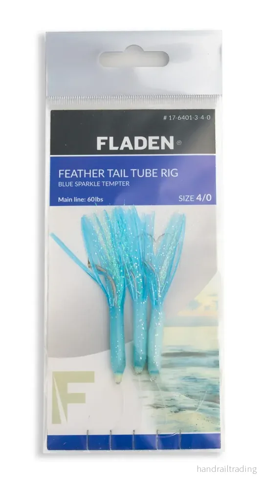 Sparkle tempter feather tail tube rig 3 hooks