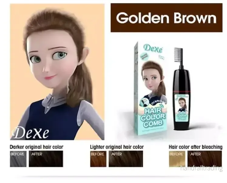 Dexe Color Shampoo – Golden Brown - Bild 2