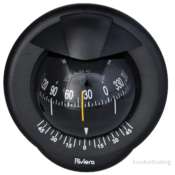 Riviera kompass POLARE BP1 – 80mm, skottmontering, svart