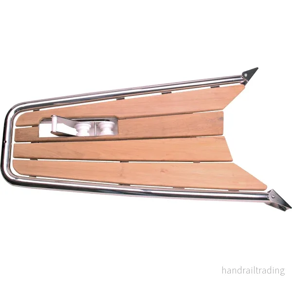 Peke, teak med ankarrulle 140x52cm Ø42mm rör Peke, teak med ankarrulle 140x52cm Ø42mm rör
