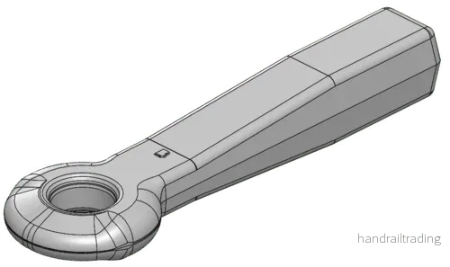 Svetsbar dragögla 40mm (30mm tjock) med skaft 50x50mm från Scharmüller