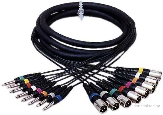 ML-05/8XM8PMH Multipiska 8x XLR Hane /tele mono 5meter