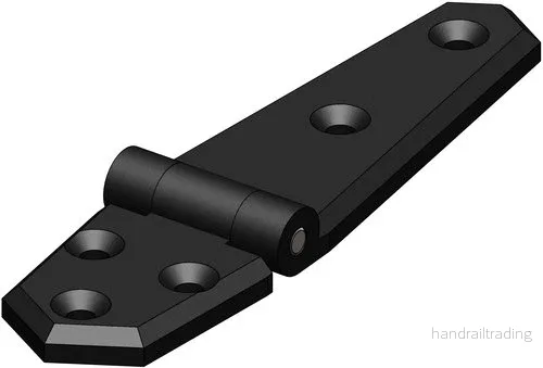 Trudesign gångjärn långt svart 134x35mm Trudesign gångjärn långt svart 134x35mm