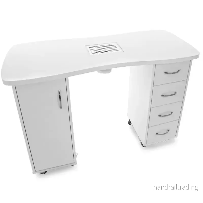Desk 2027 white two cabinets with an absorber - Bild 2