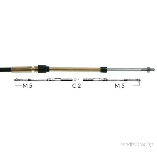 Ultraflex Reglagekabel C2, universal för utombordare, 5 fot
