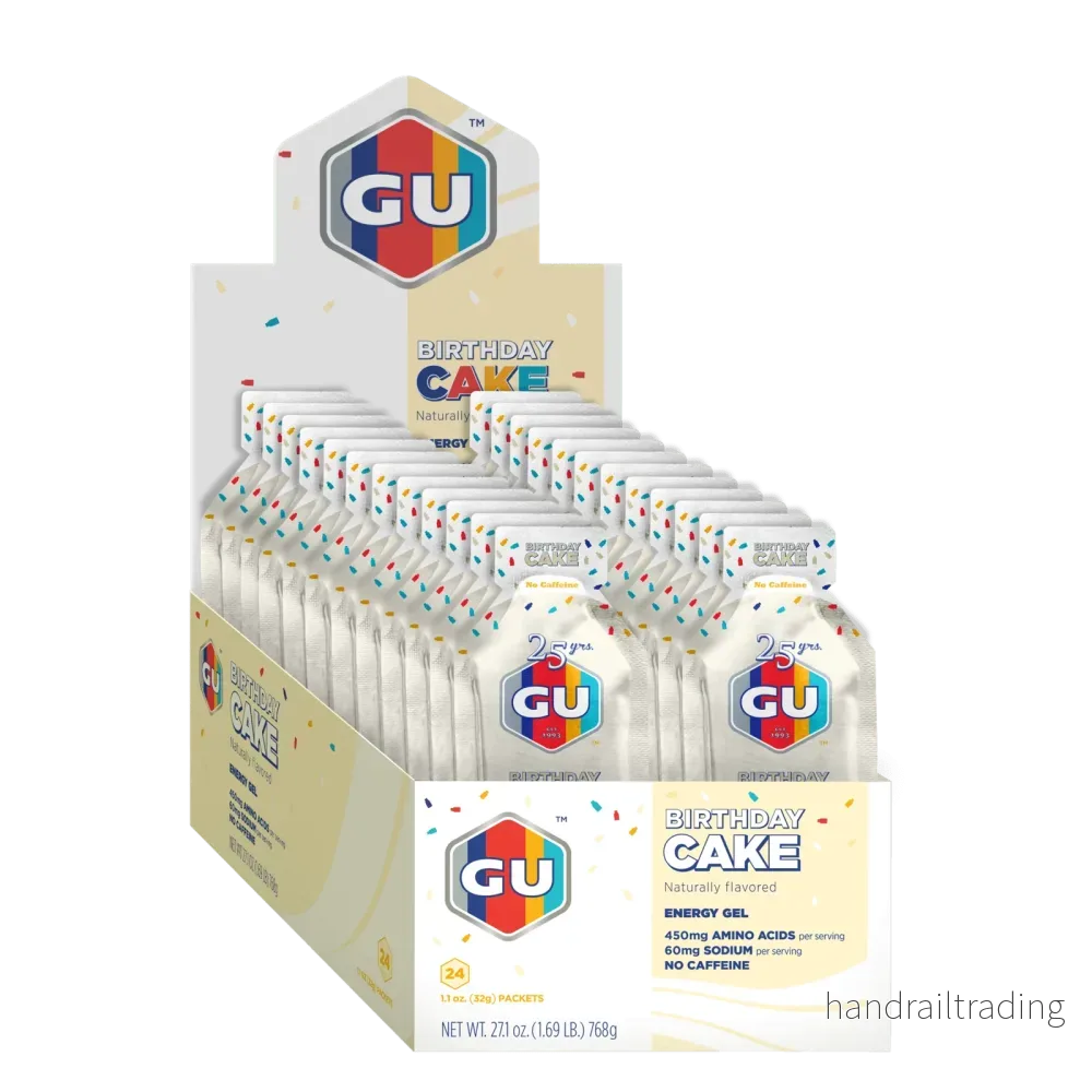GU Energy Energigel födelsedagstårta (24 x 32 g)