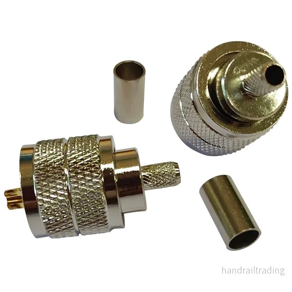 1852 VHF-kontakt PL259 för 6mm kabel, crimp, 2-pack 1852 VHF-kontakt PL259 för 6mm kabel, crimp, 2-pack