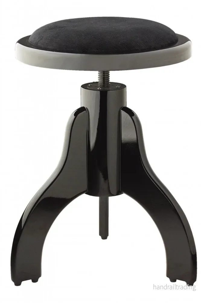 PS35BKPVBK Black Pianostool Black Velvet PS35BKPVBK Black Pianostool Black Velvet