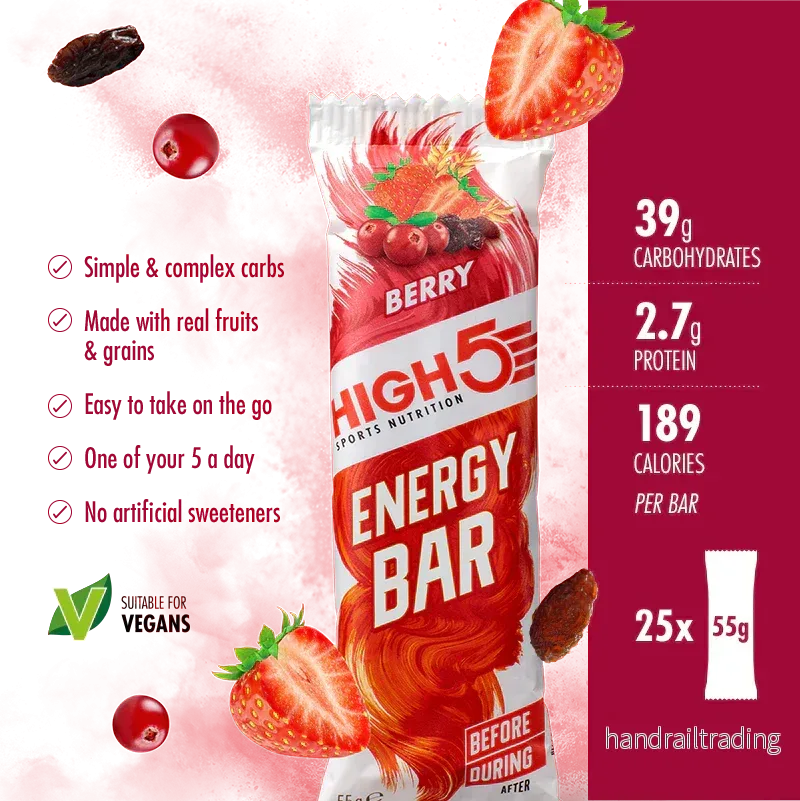 High5 Energy Bar Berry (12 x 55 g) - Bild 3