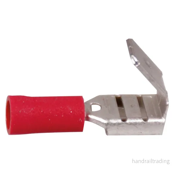 Flatstiftskontakt hane röd 6,4×0,8 mm Flatstiftskontakt hane röd 6,4×0,8 mm