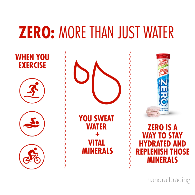 High5 Electrolyte Tabs ZERO Strawberry & Kiwi (20 tabs) - Bild 3