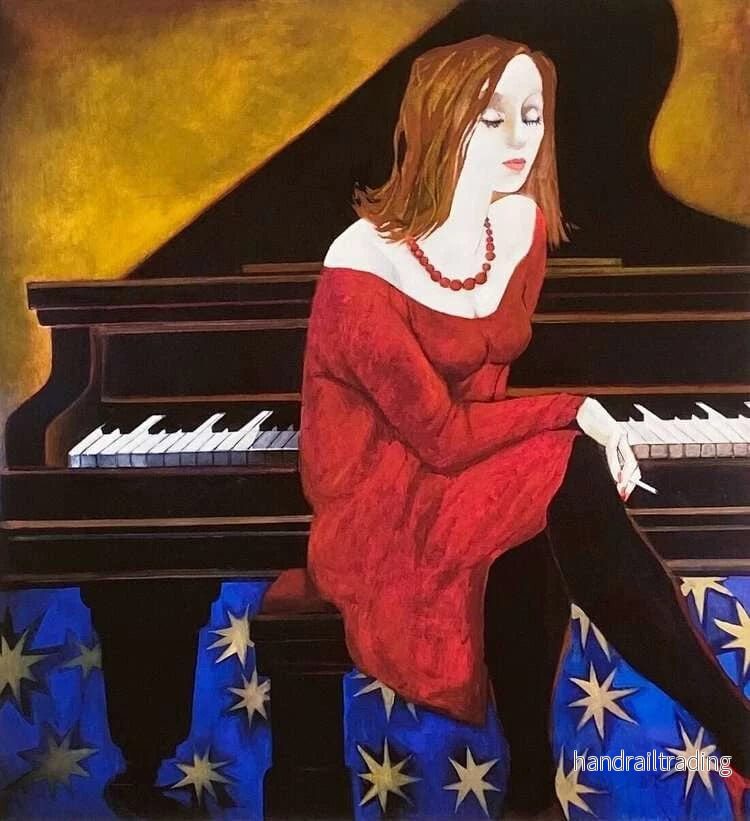 Olga Semenova – Red dress, fine art print Olga Semenova – Red dress, fine art print