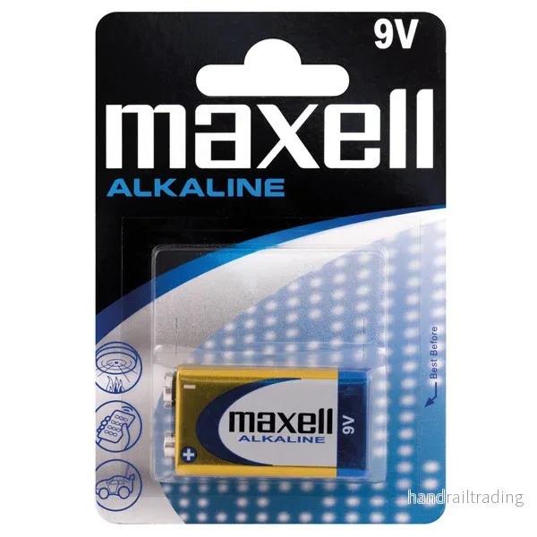 Maxell Alkaline 9V /6LR61-batteri – 1st.