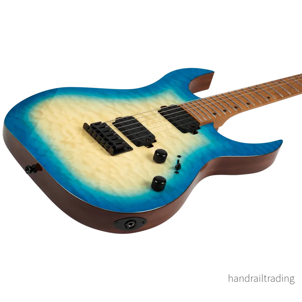Spira Guitars S-500 QAB Trans Aqua Blue - Bild 3