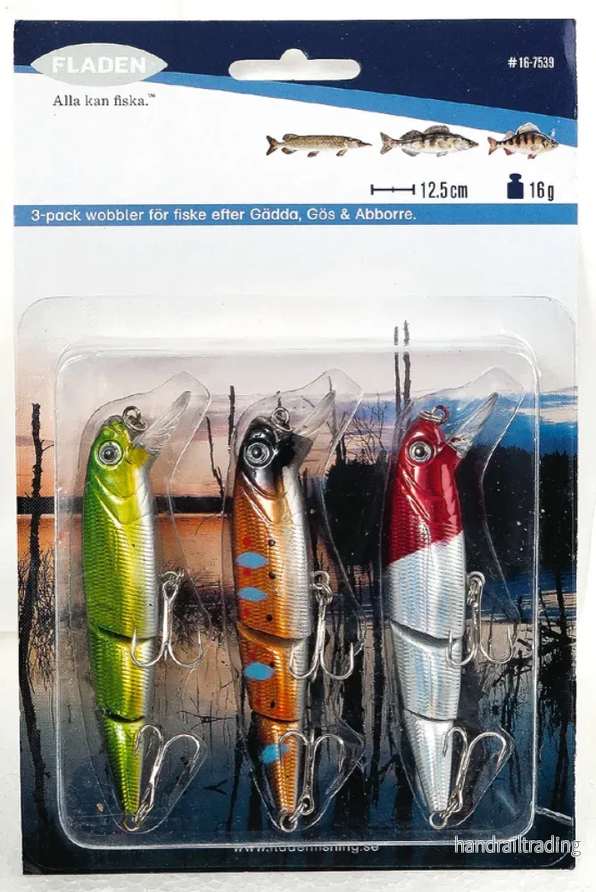 Wobbler 3p 10cm ledad flytande Wobbler 3p 10cm ledad flytande