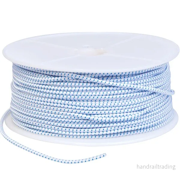 Elastisk lina vit/svart 8 mm – 100 m