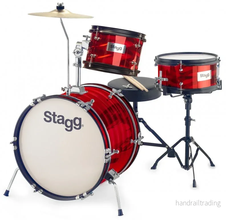 TIMJR3/16BRD 3Pc 16″Jr Drset+Hw/Throne-Red TIMJR3/16BRD 3Pc 16″Jr Drset+Hw/Throne-Red