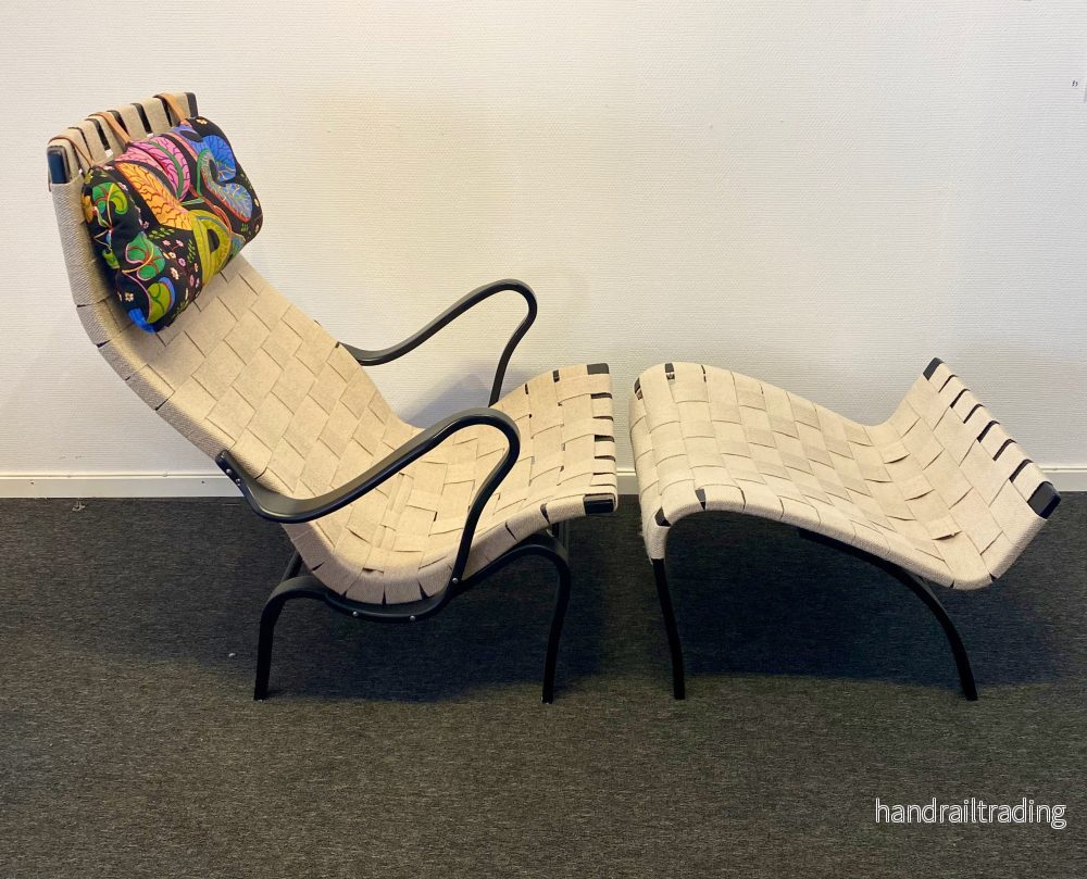 Bruno Mathsson - Pernilla 69 with girdles and foot stool