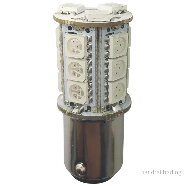 1852 LED-lanternlampa Bay15D, 10-36V 2,4/25W röd – 2 st. 1852 LED-lanternlampa Bay15D, 10-36V 2,4/25W röd – 2 st.