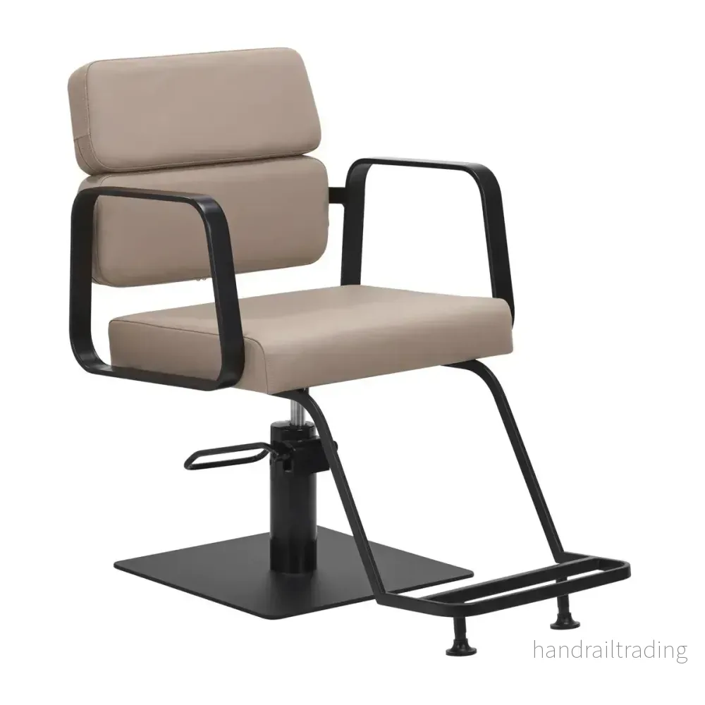 Porto-BM hairdressing chair black beige