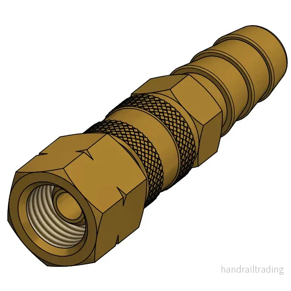 Snabbkoppling gasol, 1/4″ gänga – Ø8mm slangstos Snabbkoppling gasol, 1/4″ gänga – Ø8mm slangstos