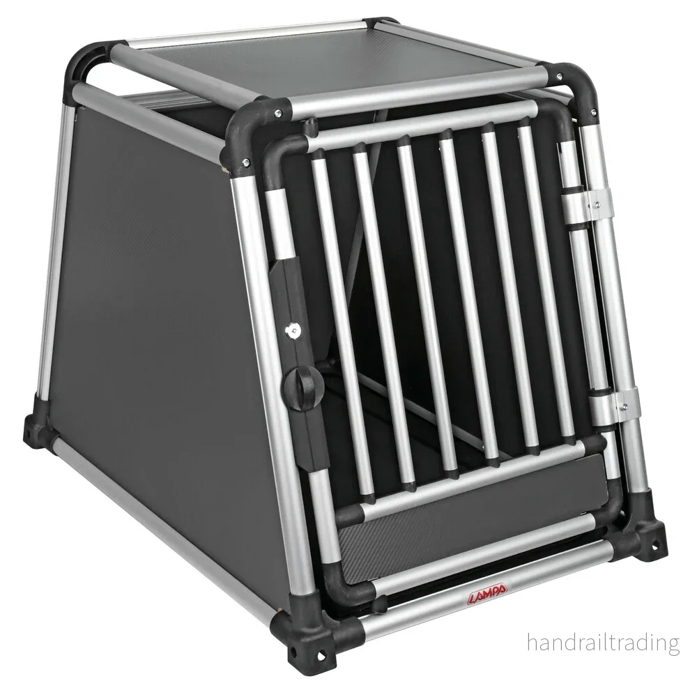 Premium hundbur i aluminium för personbil – Typ 7 – 60 × 85 × H 86 cm