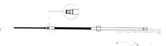 Ultraflex styrkabel M58, 12 fot
