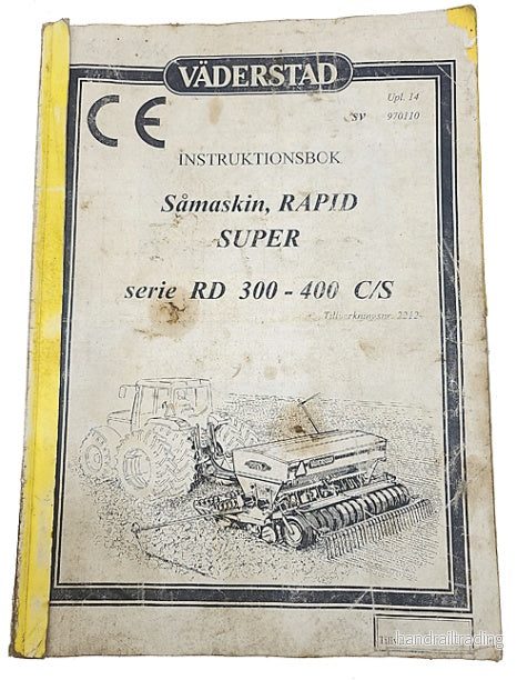 BEG Instruktionsbok Väderstad Såmaskin (Butik 27)