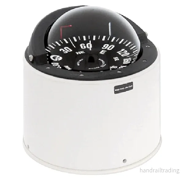 Riviera kompass WHITE STAR 5″ BW4 130mm, piedestal, vit Riviera kompass WHITE STAR 5″ BW4 130mm, piedestal, vit