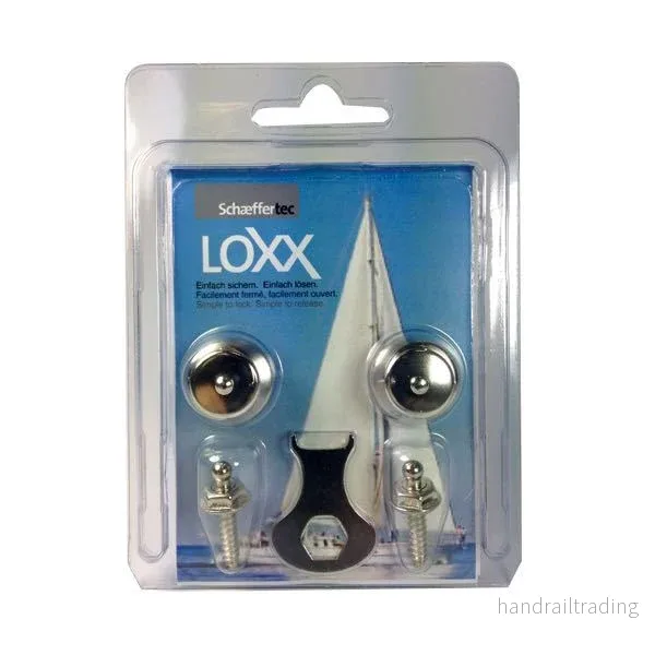 Loxx blister med 2 st tryckknapp,tapp självg. 12mm och nyckel Loxx blister med 2 st tryckknapp,tapp självg. 12mm och nyckel