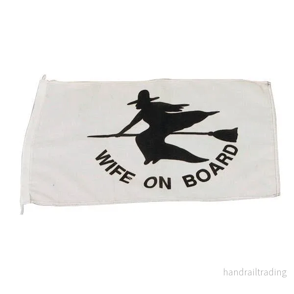 Humorflagga wife on b. 30x45cm Humorflagga wife on b. 30x45cm