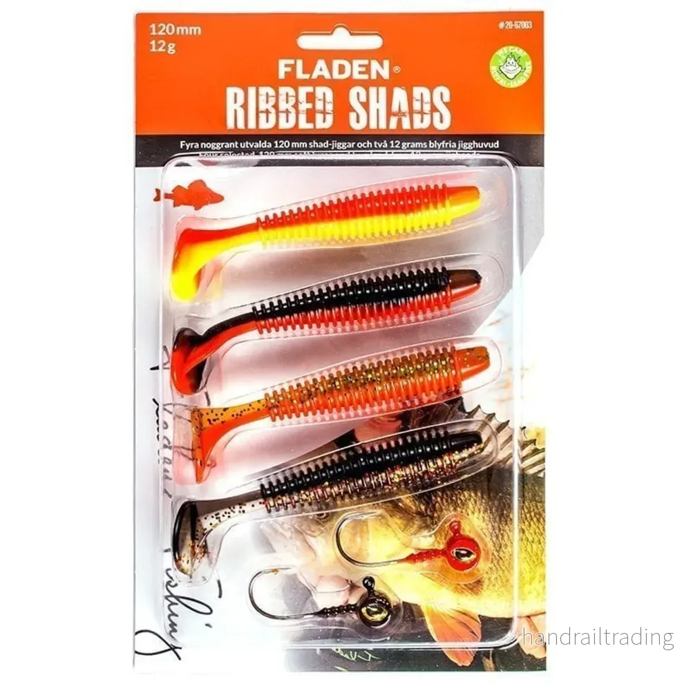 Jiggsortering ribbed shad 80-120mm - Bild 2