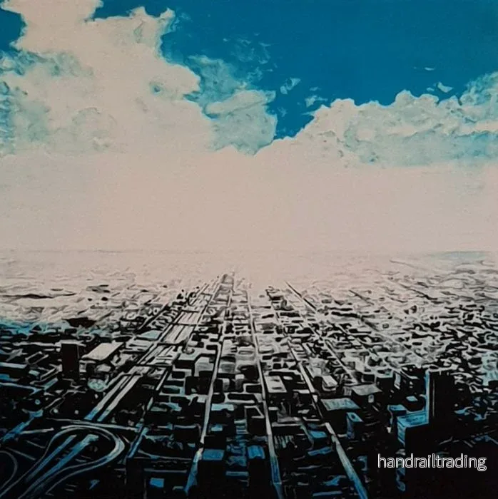 Joakim Allgulander – Blue scape, lithography Joakim Allgulander – Blue scape, lithography