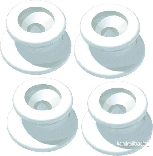 Kapellfäste vit ink skruv pp, 4-pack Kapellfäste vit ink skruv pp, 4-pack
